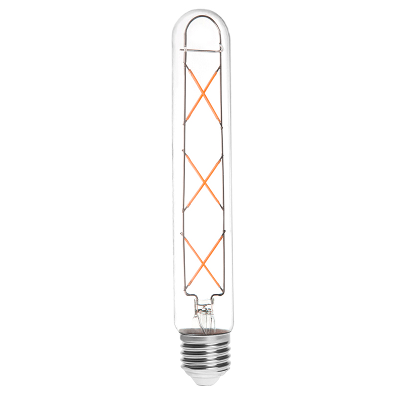 T9 E26/E27 6W LED Vintage Antique Filament Light Bulb, 60W Equivalent, 4-Pack